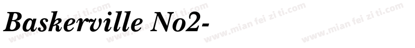 Baskerville No2字体转换